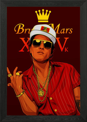bruno mars gerahmtes Wandbild Poster Leinwanddruck Bild