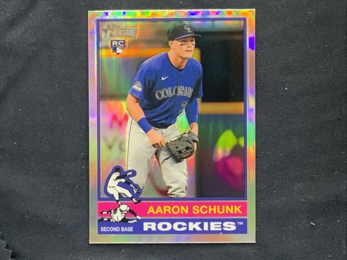 2025 Topps Heritage Chrome Refractor #90 Aaron Schunk RC Grade Ready - 第 1/1 張圖片