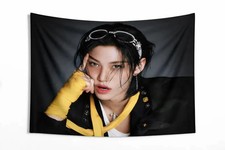 FELIX STRAY KIDS WALL TAPESTRY HANGING ROOM DECOR CONCERT BANNER KPOP IDOL B L28
