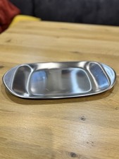 WMF Tischfein Servierplatte oval Edelstahl Cromargan Vintage