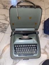 1957 TORPEDO MODEL 20 PORTABLE VINTAGE TYPEWRITER WITH CASE made In Germany thumbnail