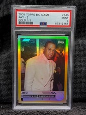 PSA 9 - 2005 Topps Big Game - JAY Z - GOLD 1/1 - Refractor SuperFractor #145