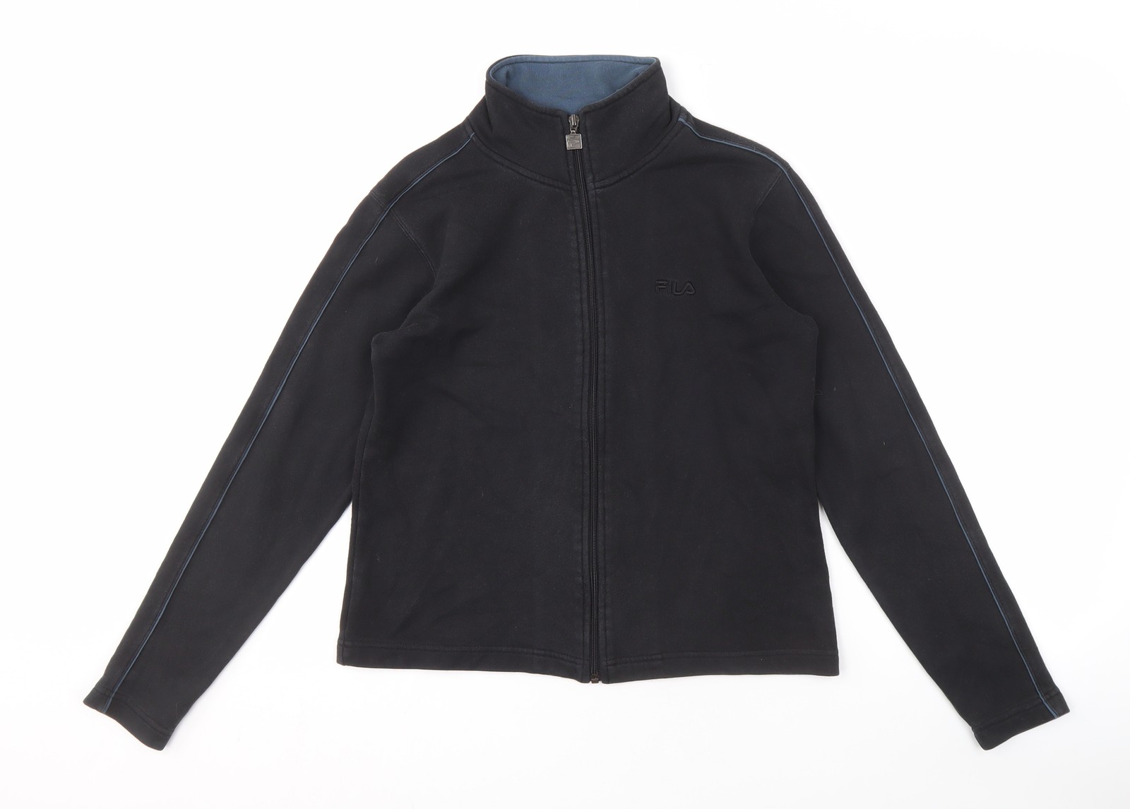 Giacca in pile Fila nera unisex adulto taglia 12