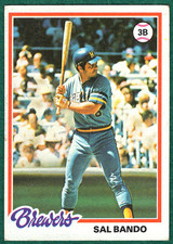 Sal Bando - 1978 Topps #265 - Milwaukee Brewers Baseball Card