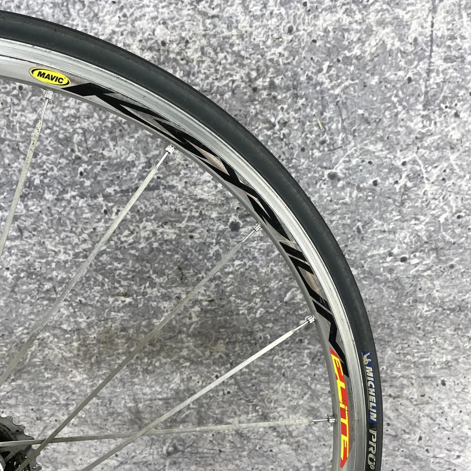 Mavic Ksyrium Elite 700C Rear Wheel 20 Spoke Rim Shimano HG QR 130mm 8s 9s 10s - Image 3 of 4