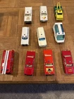 Vintage Matchbox Lesney Diecast Cars Lot 10 Police, Fire, Ambulance and Tow cars