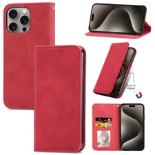 Skin Red Wallet Phone Case For Xiaomi OPPO Infinix Motorola Vivo Redmi Tecno