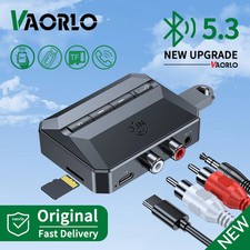Receptor de audio estéreo para el hogar Bluetooth 5.3 AUX USB óptico HD música a adaptador RCA