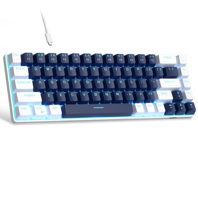 MageGee Portable 60% Mechanical Gaming Keyboard, MK-Box LED Backlit Compact 68 K