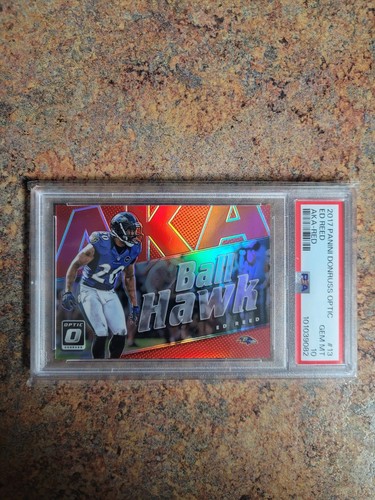 2017 Panini Donruss Optic Ed Reed, AKA, Ball Hawk, Red, PSA 10, GEM MINT
