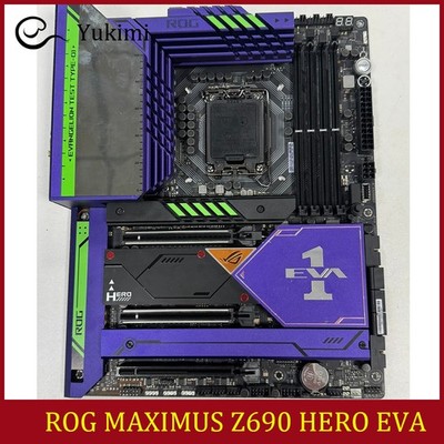 FOR ASUS ROG MAXIMUS Z690 HERO EVA DDR5*4 192GB LGA 1700 ATX Ｍotherboard Test OK