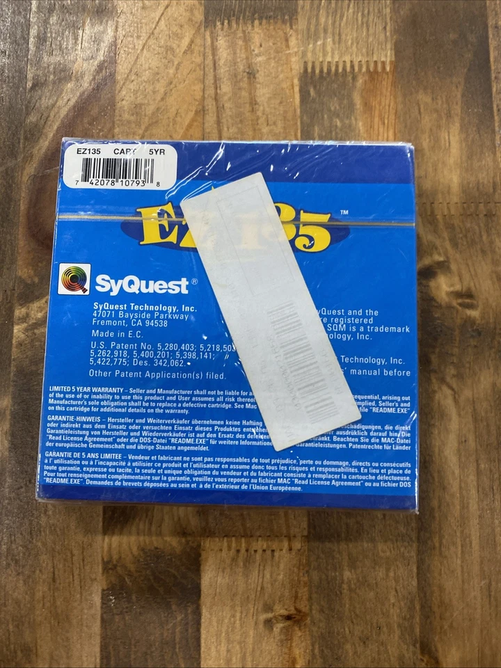 SyQuest EZDrive 135 MB 135MB Removable Disk Cartridge EZ135 - NEW! - Image 2 of 2