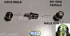 RP-SMA To CRC9 Antenna Adapter Converter RP SMA Jack to CRC9 Plug Straight USA