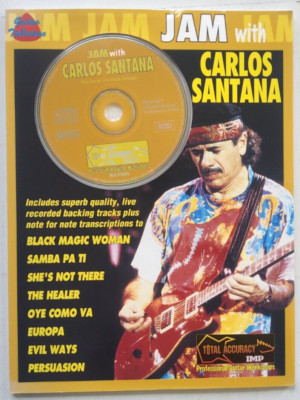 Jam Jam mit Carlos Santana Partitur Songbook Gitarre Tab Taschenbuch mit CD