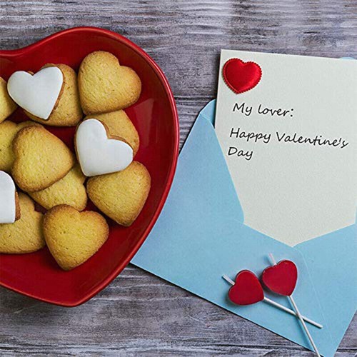 5 Piece Heart Shaped Cookie Cutter Set Valentine Cookie Cutter Stainless Moulds - Picture 8 of 9
