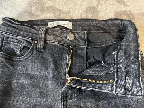 YMI black flare leg jeans size 10 Girl Junior - Picture 6 of 9