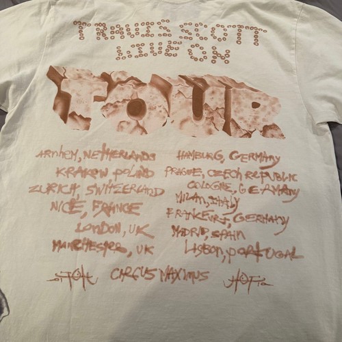 Travis Scott Utopia Tour T-Shirt Graphic Print Short Sleeve Tee Size L - 第 5/5 張圖片