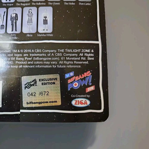 Bif Bang Pow Twilight Zone JERRY & WILLIE prima produzione NUMERO #42 di 672! - Foto 3 di 3