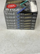 FUJI DR-i 90 Extra Slim Audio Cassette Tapes SEALED Pack of 6 Tapes