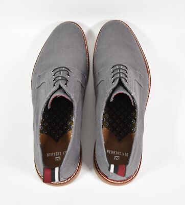 Ben Sherman Gray Canvas Lace Up Oxford Dress Shoes Sz 11.5  display picture 2