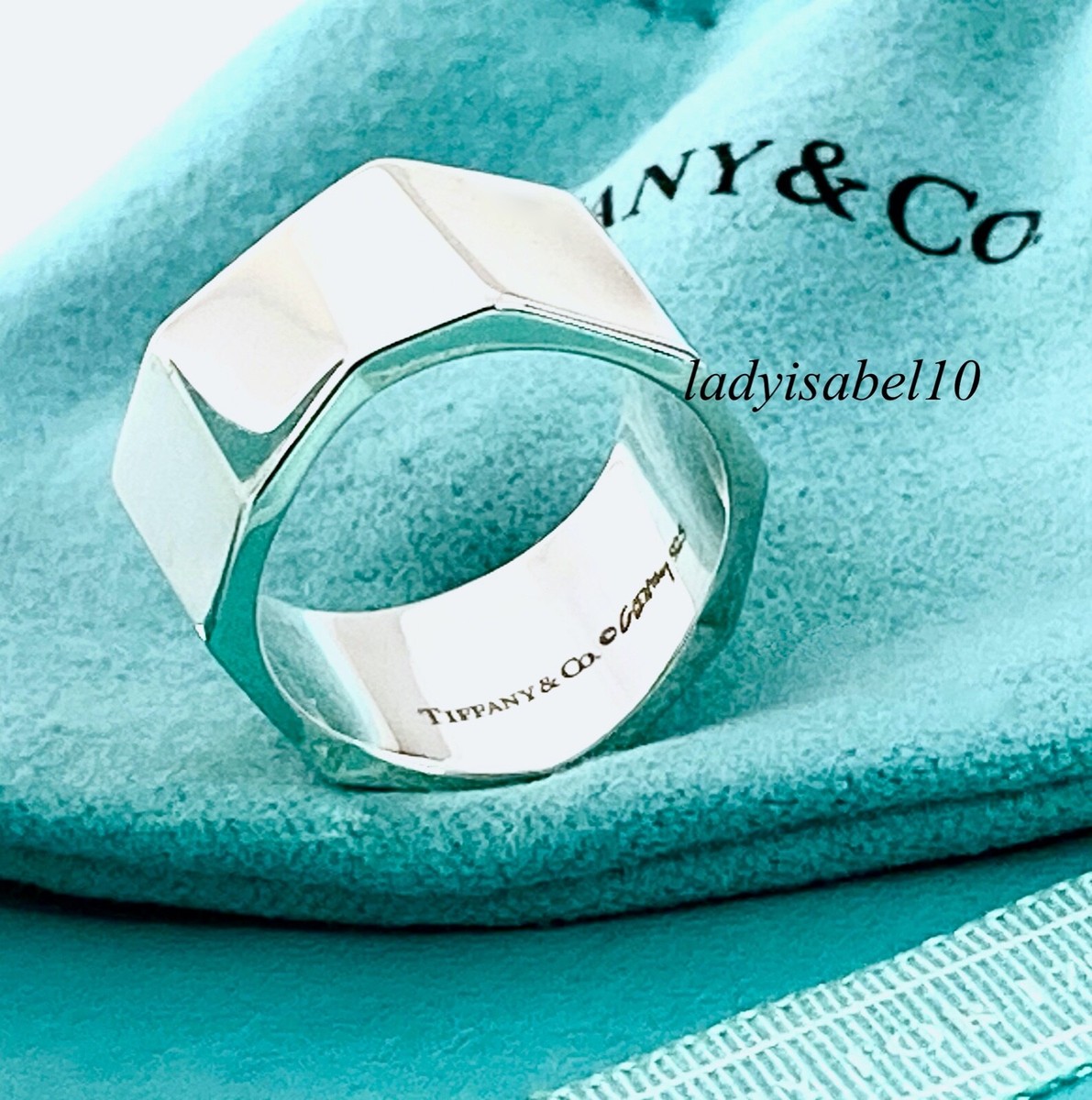 『Tiff RING SILVER925』 Return to Tiffany & Co. 925 Silver Narrow Ring With Diamonds