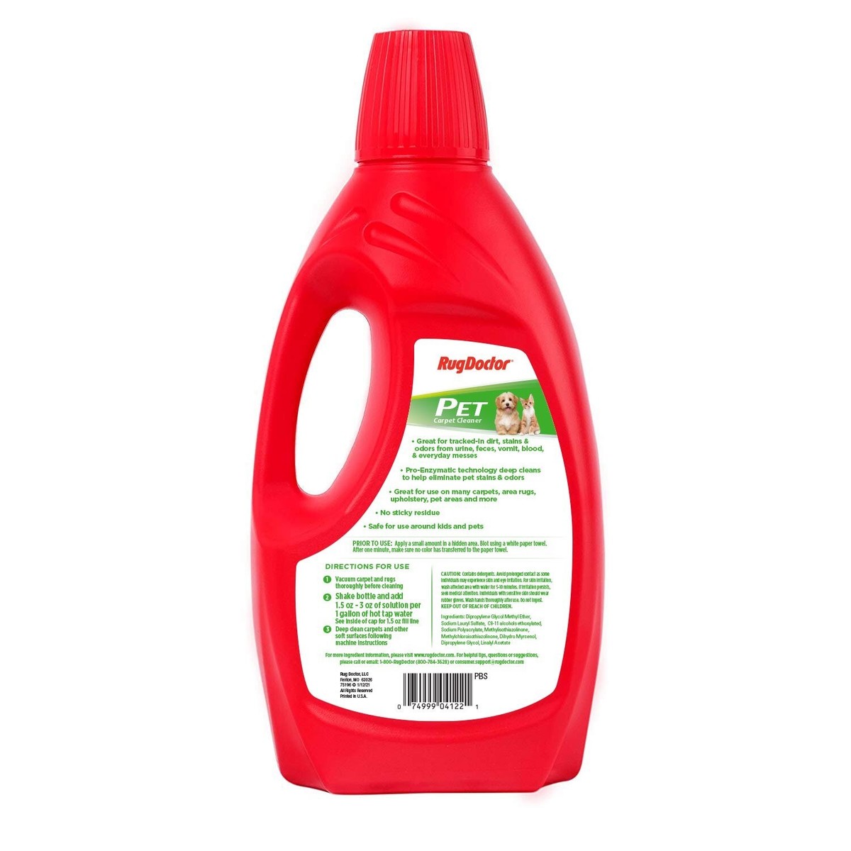 Rug Doctor Pet Carpet Cleaner For Stains Odors, 64