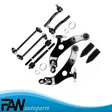 Fits Toyota Sienna Control Arm And Ball Joint Tie Rod Sway Bar End Link 10Pieces