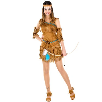 Frauenkostüm sexy Indianerin Indianer Wilder Westen Fasching Apache Western