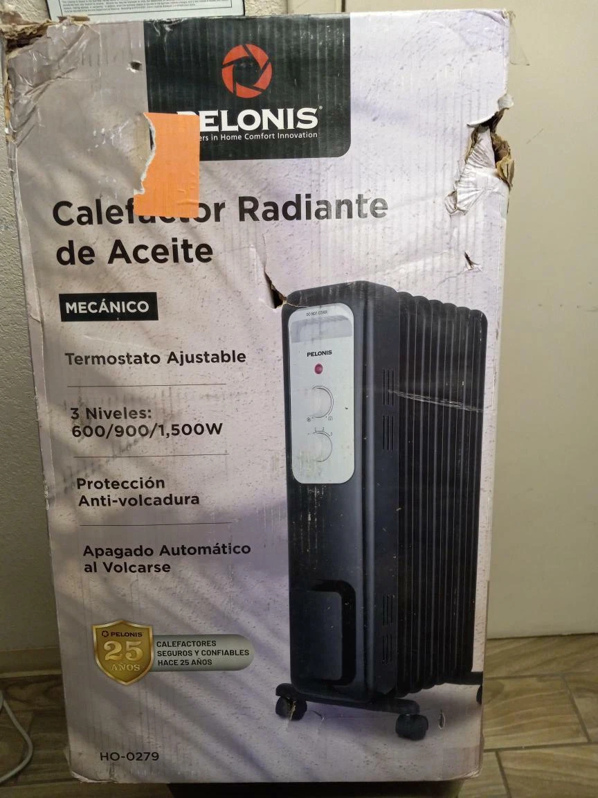 PELONIS RADIANT PORTABLE SPACE HEATER 1,500-WATT DIGITAL ELECTRIC OI  (YTP011941) | eBay