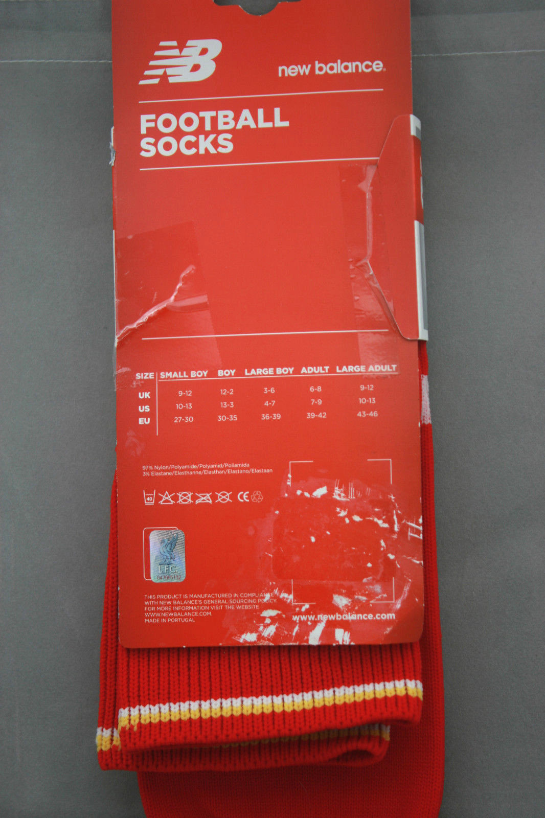Socks Football New Balance LFC Red Size 4-7 Men's Boy's NWT image 4