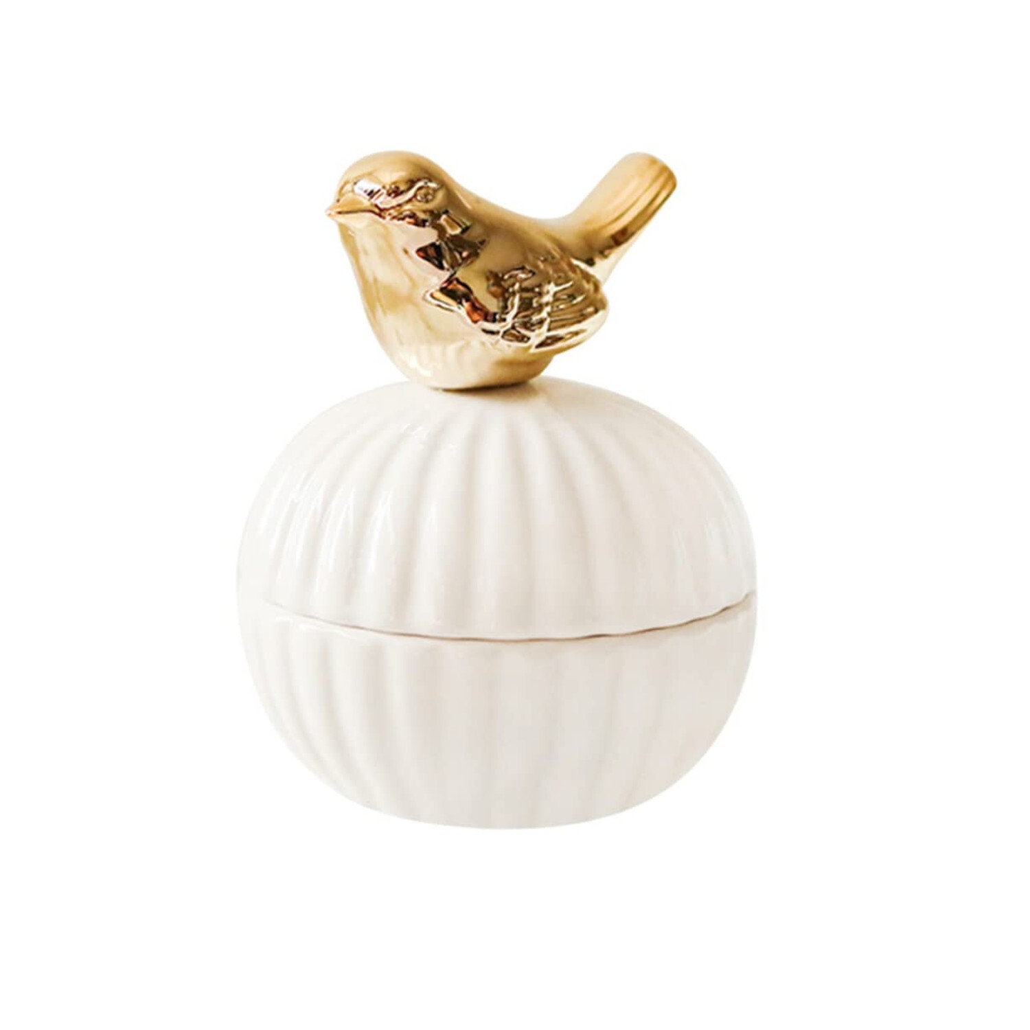 PACKOVE 1pc Box Jewelry Organizer Cardinal Ceramic Storage Jar Trinket Dish S...