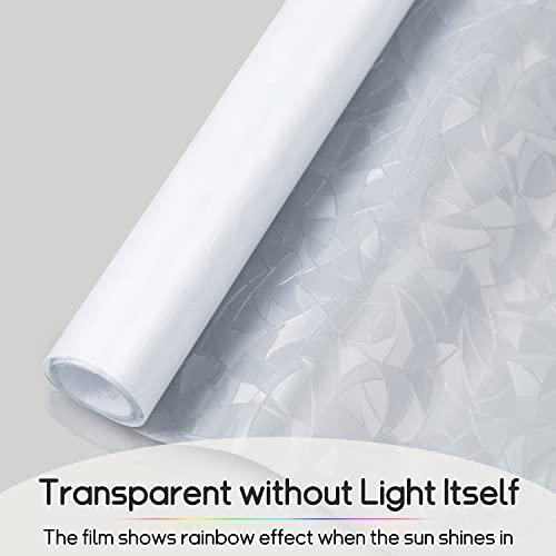 Homein Privacy Window Film, 3D Crystal Decorative Stained Glass Window