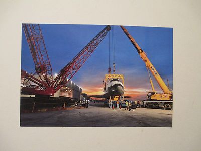 NASA Space Shuttle Endeavour Edwards Air Force Base California Postcard Unused