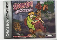 Scooby Doo Un-Masked GBA MANUAL ONLY NO TRACKING Authentic