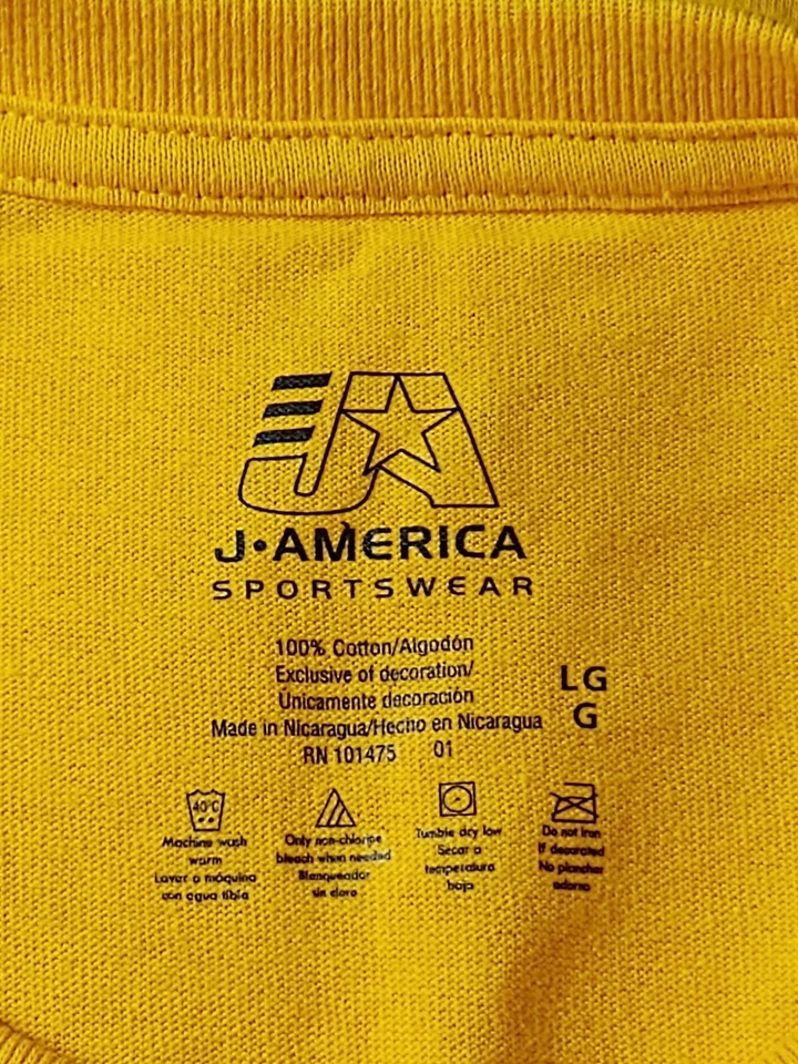 J. America Men's Large Yellow United States Army Est. 1775 Short Sleeve T-Shirt - Image 3 of 4