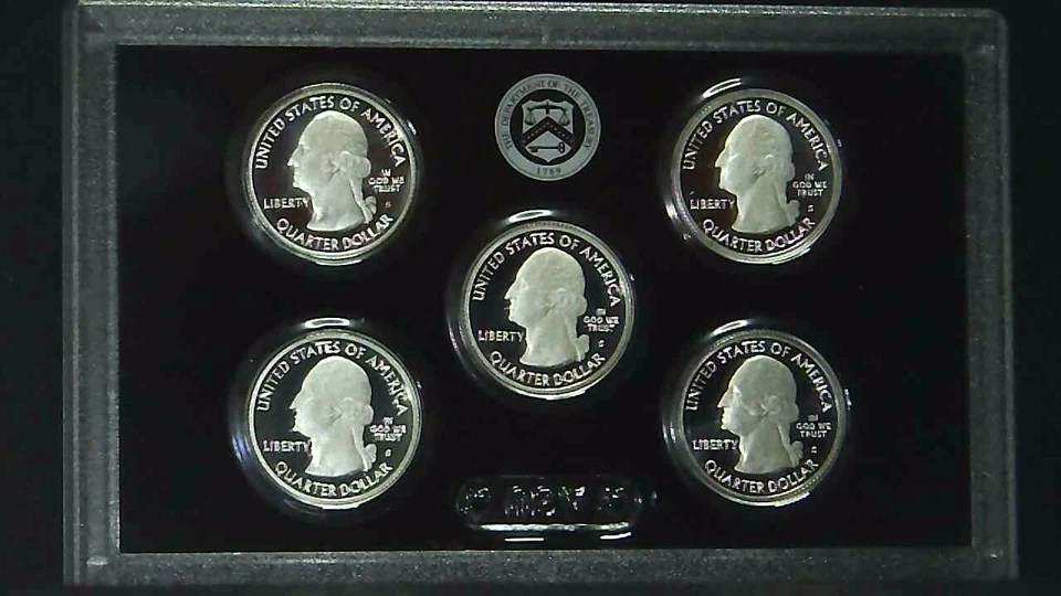 2011-S US Mint ATB Quarter 90% Silver Proof Set 5 Coins 21ococ0929 - Image 4 of 4