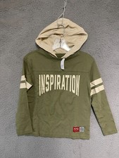 Gap Kids Hoodie Boys Pull Over Size Medium Green Long Sleeve Sweater Cotton