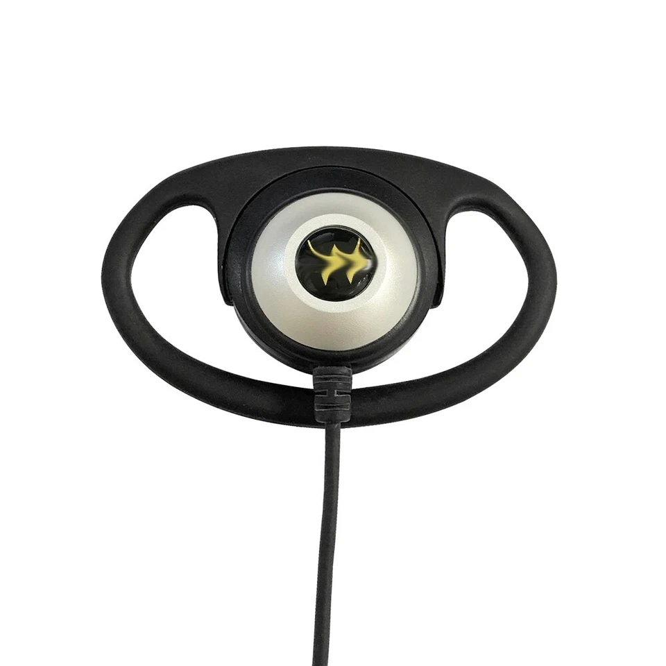 2.5mm Receive Listen Only D Shape Earphone Headset For Speaker Mic Radios 2X - Image 4 of 4