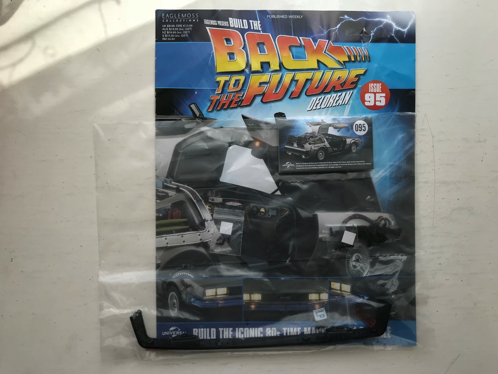 Eaglemoss DeLorean Retour Vers Le Futur – Kit De Construction 1:8 – 54 Pièces – Modèle Collector