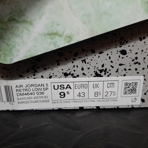 Jordan 5 Retro Low CLOT Jade DM4640-036 size 9.5 - 第 10/10 張圖片
