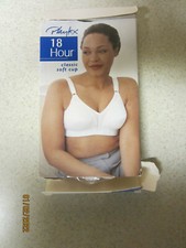 PLAYTEX 18 HOUR CLASSIC SOFT CUP 073D8 BRA 36C WHITE NEW OLD STOCK FLORAL LACE