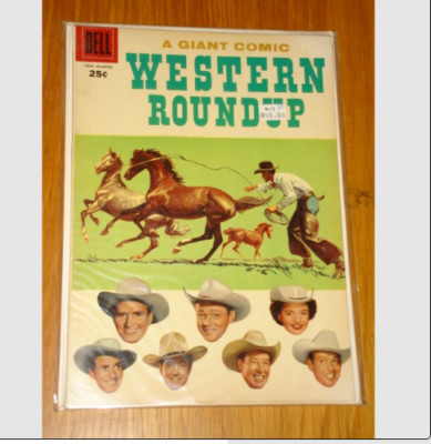 WESTERN ROUNDUP GIANT #17 VF (8.0) DELL COMICS MARCH 1957