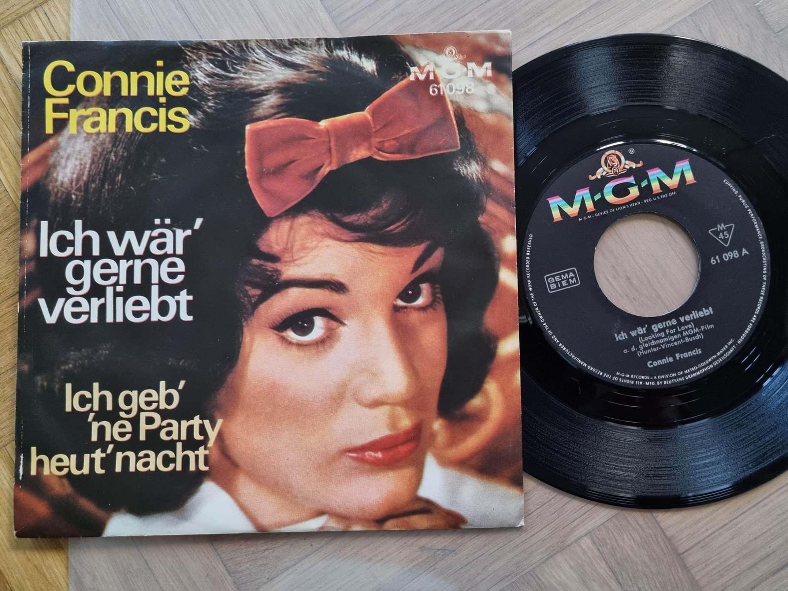 7"" Single Connie Francis - Ich wär' gerne verliebt Vinyl Germany