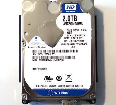 Western Digital WD20NMVW-59EDZS3 (WXH1) EBKTJHKB Thailand 2TB USB 01NOV2015