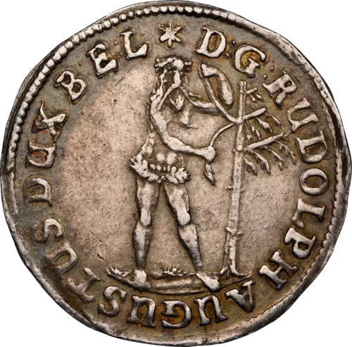 1674 Germany 4 Mariengroschen, Brunswick-Wolfenbuttel. NGC AU 50