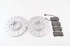 Alfa Romeo Giulia front brake pads & drilled upgraded rotors TopEuro #1306