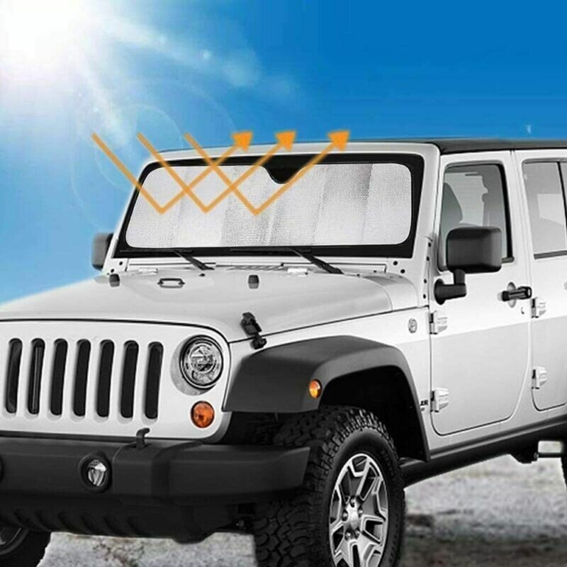 Jeep Wrangler Sun Shade Sunshade Best Gift Protects LCD Navigation Screen & Dash eBay