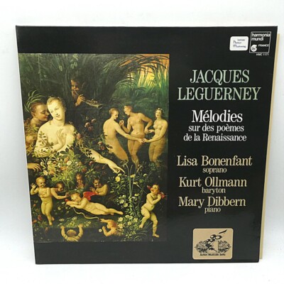 Rare Vinyl Klassik Lp Jacques Leguerney Mélodies Sur Des Poèmes De La Renaiss.
