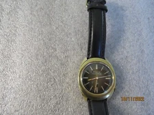 Vintage 1976 Bulova Accutron 218  Fancy Colored Gray Dial Watch