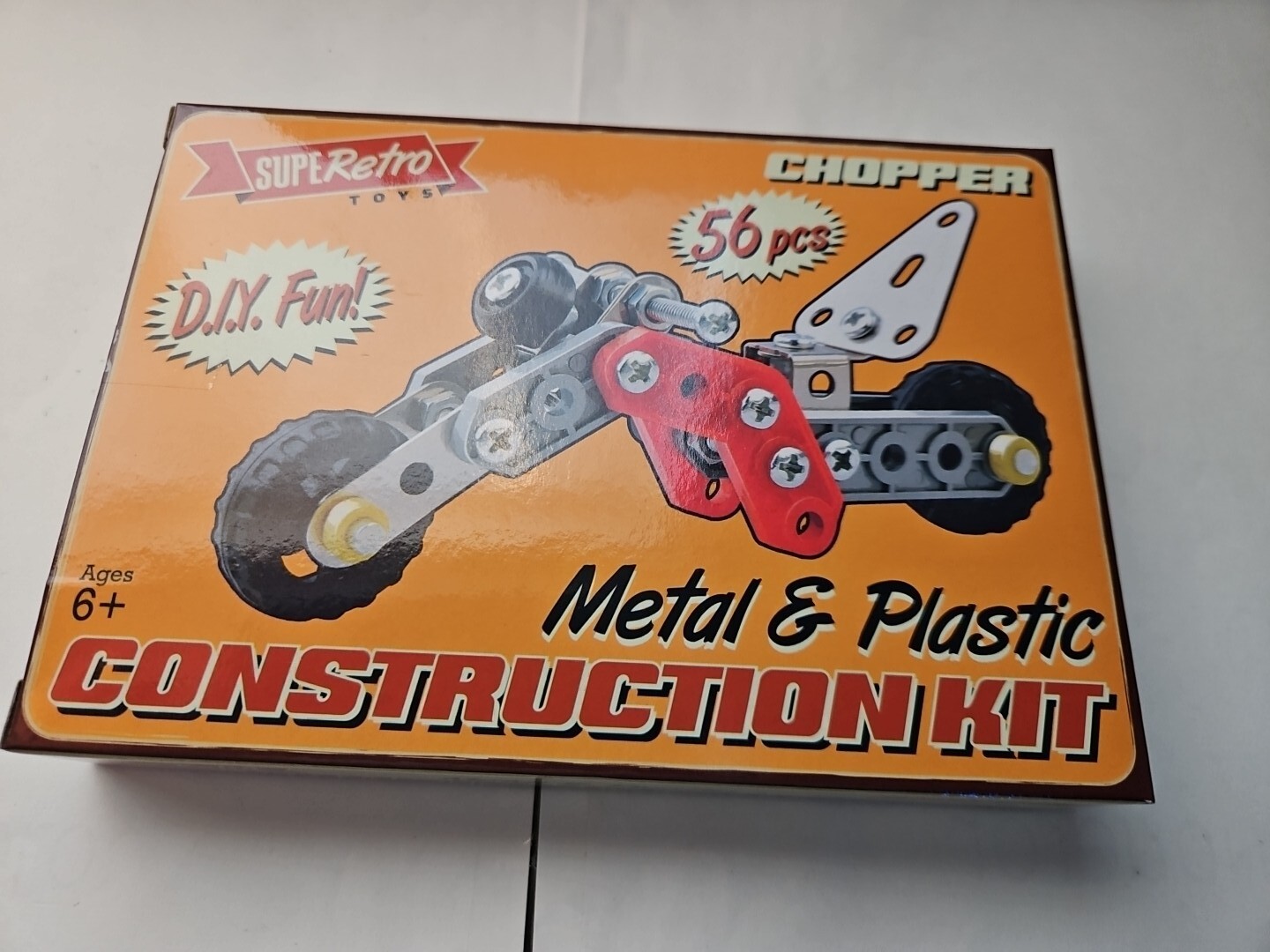 SUPERetro Retro Toys - Metal & Plastic Construction Kit - Chopper - Like Mecano image 2